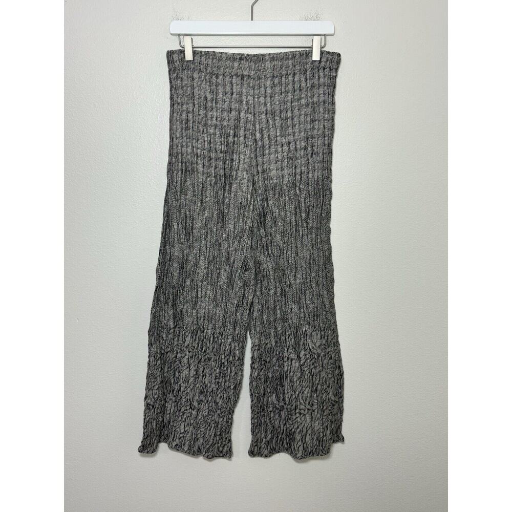 IGOR Dobranic Wide Leg Trouser Artsy Lagenlook Linen Art to Wear Pant Gray 42/44 - Picture 6 of 9
